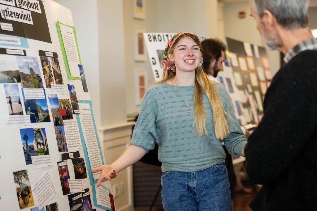 Student presents at the Symposium for Artists and Scholars